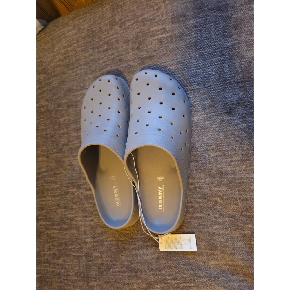 Old Navy Women's Cream Perforated Clog Shoes Size 10